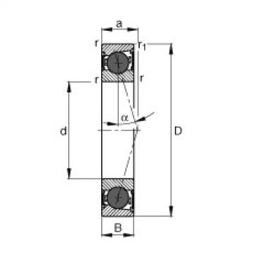 FAG Spindle bearings - HCB7008-C-2RSD-T-P4S