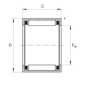 FAG Drawn cup needle roller bearings with open ends - HK0408