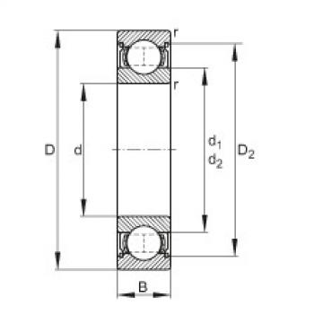 FAG Deep groove ball bearings - 6000-2Z