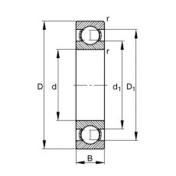 FAG Deep groove ball bearings - 16003