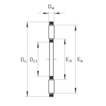 FAG Axial needle roller and cage assemblies - AXK3552