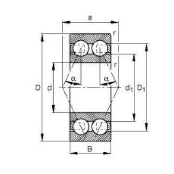 FAG Angular contact ball bearings - 3210-BD-XL-TVH