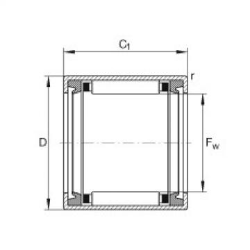 FAG Drawn cup needle roller bearings with open ends - HK1816-2RS