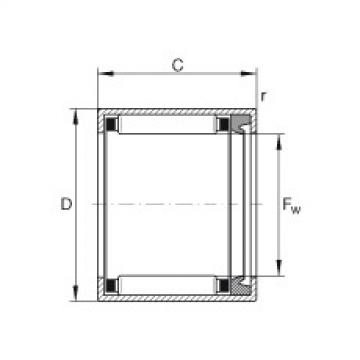 FAG Drawn cup needle roller bearings with open ends - HK1518-RS