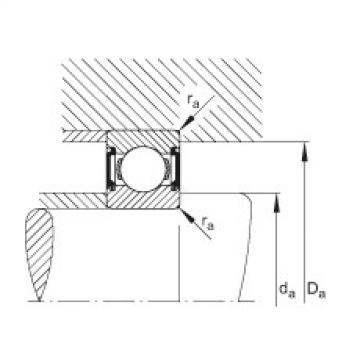 FAG Deep groove ball bearings - 6205-C-2BRS