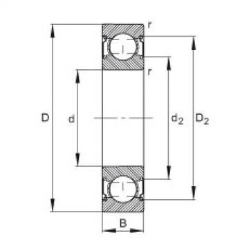 FAG Deep groove ball bearings - 6200-C-2Z