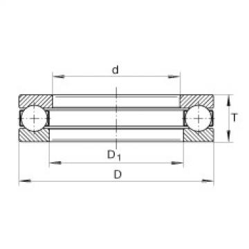 FAG Axial deep groove ball bearings - 1009