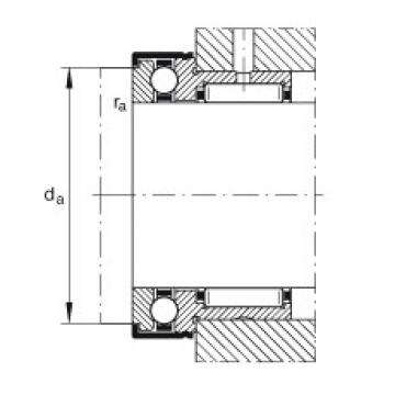 FAG Needle roller/axial ball bearings - NKX10-TV-XL