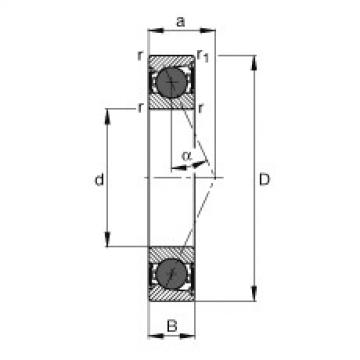 FAG Spindle bearings - HCB7001-E-2RSD-T-P4S