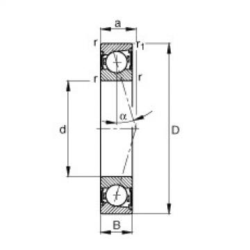 FAG Spindle bearings - B7007-C-2RSD-T-P4S