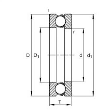 FAG Axial deep groove ball bearings - 51104