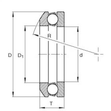 FAG Axial deep groove ball bearings - 4109