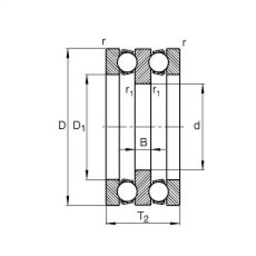 FAG Axial deep groove ball bearings - 52212