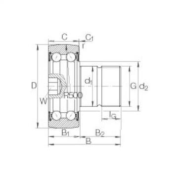 FAG Stud type track rollers - KR5207-2RS