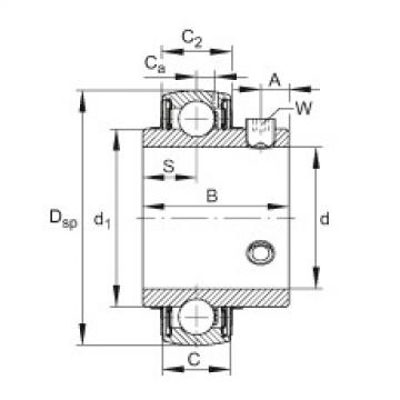 FAG Radial insert ball bearings - UC206-20