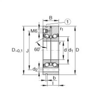 FAG Axial angular contact ball bearings - ZKLF1560-2RS-PE