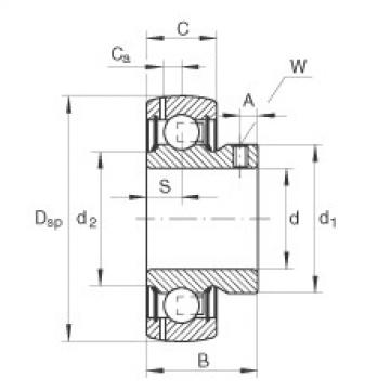 FAG Radial insert ball bearings - GAY60-XL-NPP-B