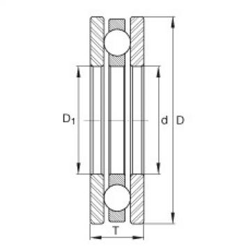 FAG Axial deep groove ball bearings - 4417