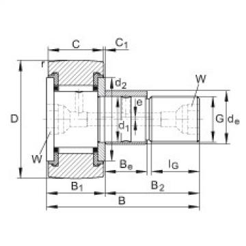 FAG Stud type track rollers - KRE32-PP