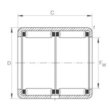 FAG Drawn cup needle roller bearings with open ends - HK2030-ZW