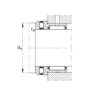 FAG Needle roller/axial cylindrical roller bearings - NKXR20-XL