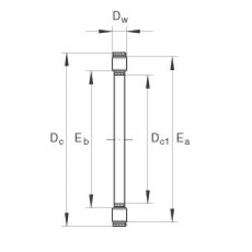 FAG Axial cylindrical roller and cage assembly - K81106-TV