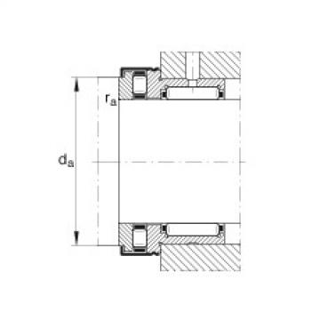 FAG Needle roller/axial cylindrical roller bearings - NKXR40-Z-XL