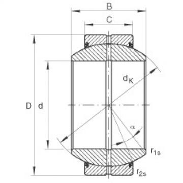 FAG Radial spherical plain bearings - GE25-FO-2RS