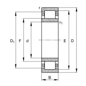 FAG Cylindrical roller bearings - NU1009-XL-M1