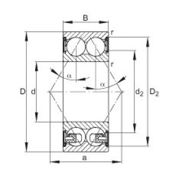 FAG Angular contact ball bearings - 3208-BD-XL-2Z-TVH