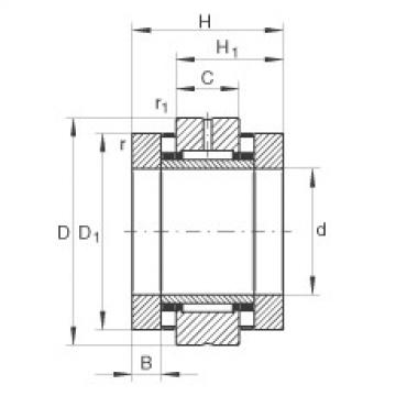 FAG Needle roller/axial cylindrical roller bearings - ZARN2557-TV