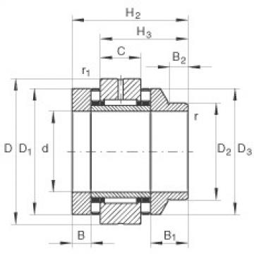 FAG Needle roller/axial cylindrical roller bearings - ZARN1545-L-TV