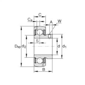 FAG Radial insert ball bearings - GAY010-NPP-B-AS2/V