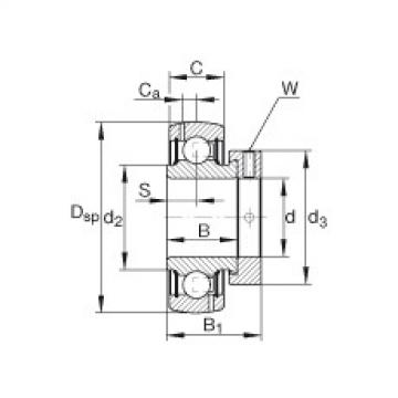 FAG Radial insert ball bearings - GRA103-NPP-B-AS2/V