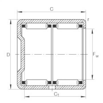 FAG Drawn cup needle roller bearings with closed end - BK1622-ZW