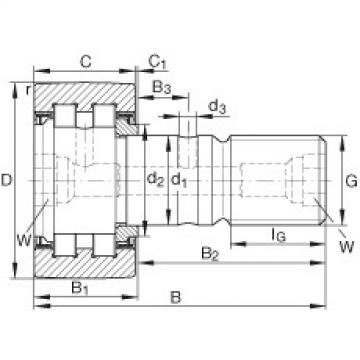 FAG Stud type track rollers - PWKR35-2RS-XL