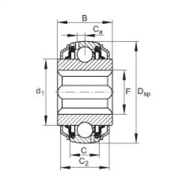 FAG Einstell-Rillenkugellager - GVKE16-205-KRR-B-2C-AS2/V-AH01