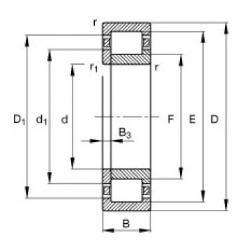 FAG Cylindrical roller bearings - NUP206-E-XL-TVP2