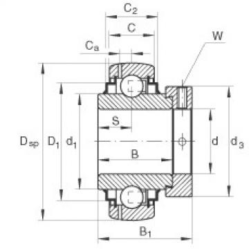 FAG Radial insert ball bearings - GE25-XL-KRR-B-FA101