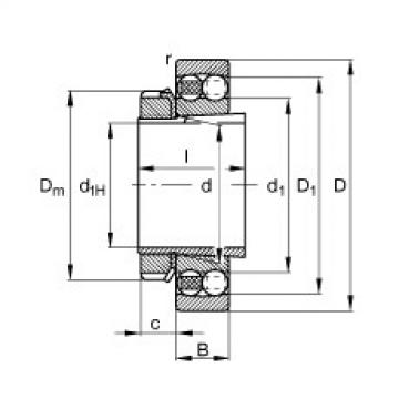 FAG Pendelkugellager - 1212-K-TVH-C3 + H212