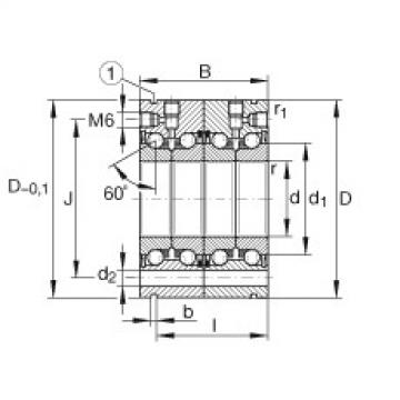 FAG Axial angular contact ball bearings - ZKLF1762-2RS-2AP-XL