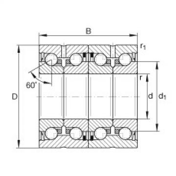 FAG Axial angular contact ball bearings - ZKLN3572-2RS-2AP-XL