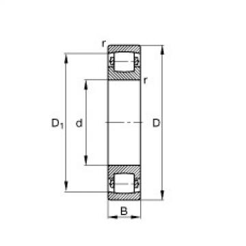 FAG Barrel roller bearings - 20208-TVP