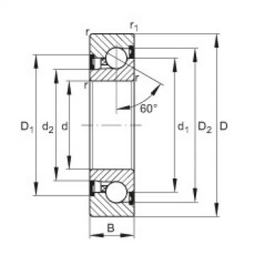 FAG Axial angular contact ball bearings - BSB2562-2Z-SU