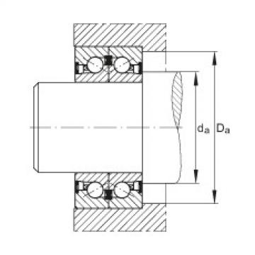 FAG Axial angular contact ball bearings - BSB4072-2Z-SU