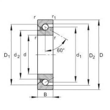 FAG Axial angular contact ball bearings - BSB2047-SU-L055