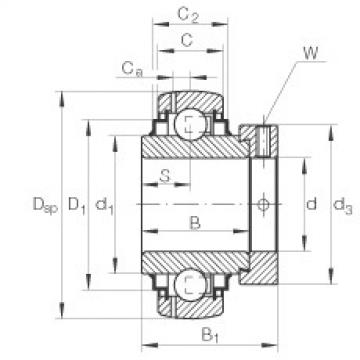 FAG Radial insert ball bearings - E35-XL-KRR-B