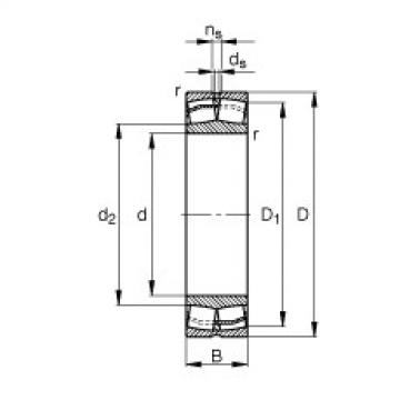 FAG Spherical roller bearings - 21305-E1-XL-TVPB