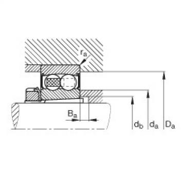 FAG Self-aligning ball bearings - 2210-K-2RS-TVH-C3 + H310