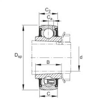 FAG Radial insert ball bearings - UK207